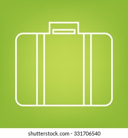 riefcase black and white line icon