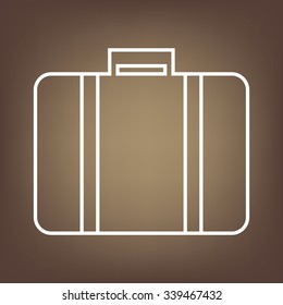 riefcase black and white line icon