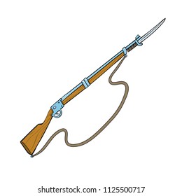 Rifle and baionette