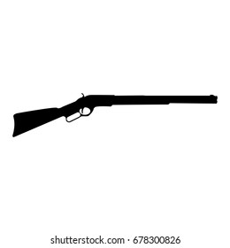 Rifle black icon .