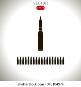 Rifle bullet icon