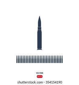 Rifle bullet icon