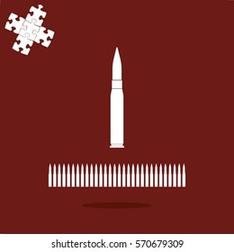 Rifle bullet icon
