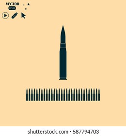 Rifle bullet icon