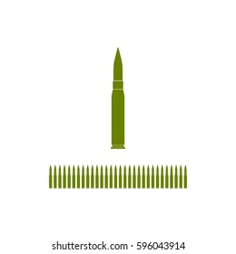 Rifle bullet icon