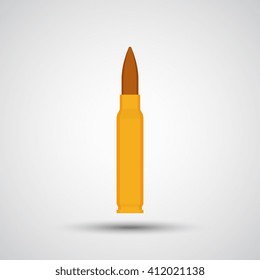 Rifle bullet icon - Vector