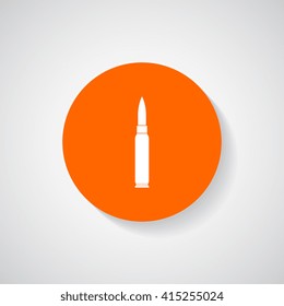 Rifle bullet icon - Vector