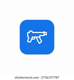 rifle firearm icon sign vector