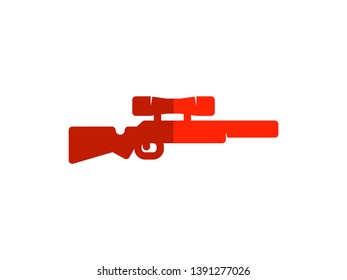 rifle flat icon. Element of rifle flat icon for mobile concept and web apps. Thin rifle flat icon can be used for web and mobile - Vector