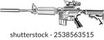 Rifle Gun illustration art pack 
