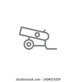 Rifle icon. Element of beach holiday icon. Thin line icon for website design and development, app development. Premium icon