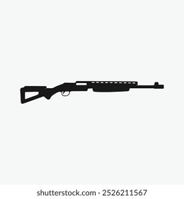 Fusil aislado sobre fondo blanco.