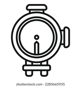 Rahmensymbol des Aktionsbereichs, Vektorgrafik. Guck mal! Auge über Auge