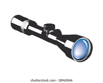 Rifle Scope Vector Illustration