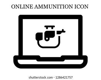 Rifle search icon. Editable Rifle search icon for web or mobile.