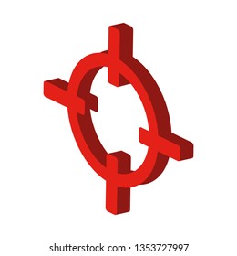 Rifle sight isolated icon