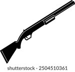A Rifle silhouette vector file 