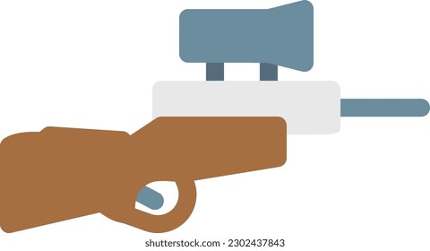 rifle Vector illustration on a transparent background. Premium quality symmbols. Line Color vector icons for concept and graphic design.