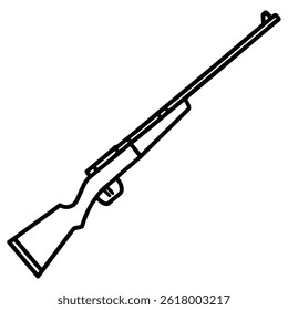 Rifle vector on white background