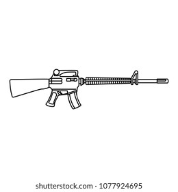 rifle war weapon icon
