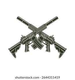 arma de rifle preto criativo arquivo vetorial