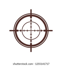 Riflescope Sniper Target Sign Design Vector Eps Format