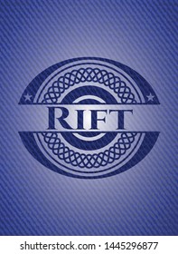 Rift jean background. Vector Illustration. Detailed.