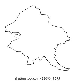 Riga map, administrative division of Latvia. Vector illustration.