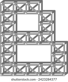 Rigging Stage Letter Alphabet Vector