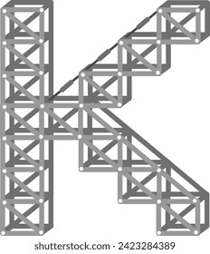 Letra de etapa de manipulación vector alfabético