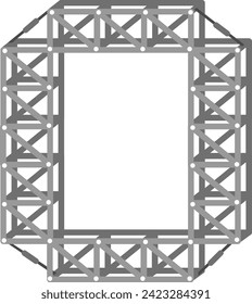 Rigging Stage Letter Alphabet Vector