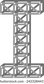 Rigging Stage Letter Alphabet Vektor