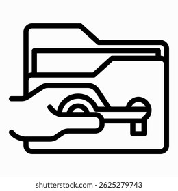 Right To Access Icon Element For Design