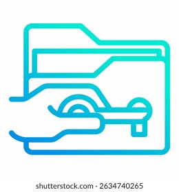 Right To Access Icon Element For Design