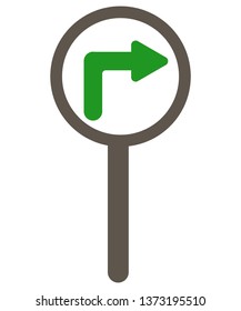 Right ahead icon