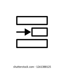 right alignment icon. Can be used for web, logo, mobile app, UI, UX 