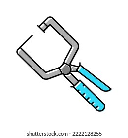 right angle clamp carpenter tool color icon vector. right angle clamp carpenter tool sign. isolated symbol illustration