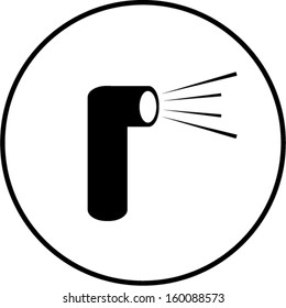 right angle flashlight symbol