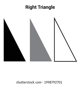 right angled triangle in trigonometry