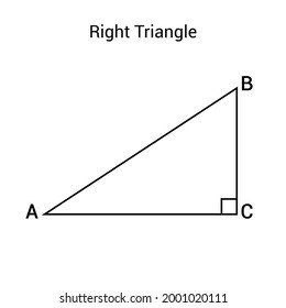 right angled triangle in trigonometry svg