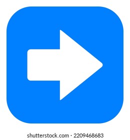 Right arrow and app icon on white