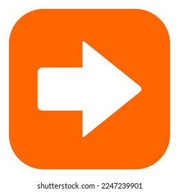 Rechter Pfeil und App-Symbol auf Weiß