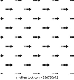 Right arrow of broken line pattern. Simple illustration of right arrow of broken line vector pattern for web