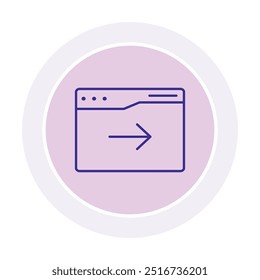 Icono de círculo de flecha derecha, Vector, píxel perfecto, archivo ilustrador