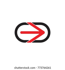 right arrow circle logo vector