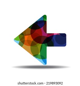Right Arrow Colorful Vector Icon Design