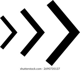 Right arrow cursor dynamic fast symbol sign. Dynamic moving arrow representing speed, fast, acceleration vector illustration.