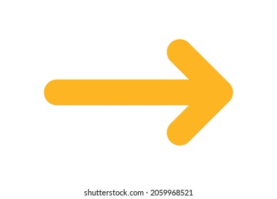 Right arrow direction icon vector.