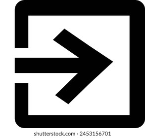 Right Arrow Enter Arrow EPS 10 