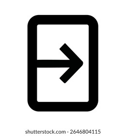 Seta para a Direita para Inserir Ícone de Logon Ir